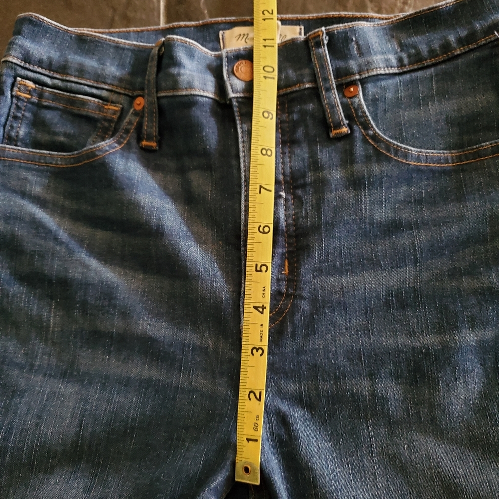Madewell 10 Inch High Rise Skinny  Raw Hem Jeans Size 28 - Picture 12 of 12